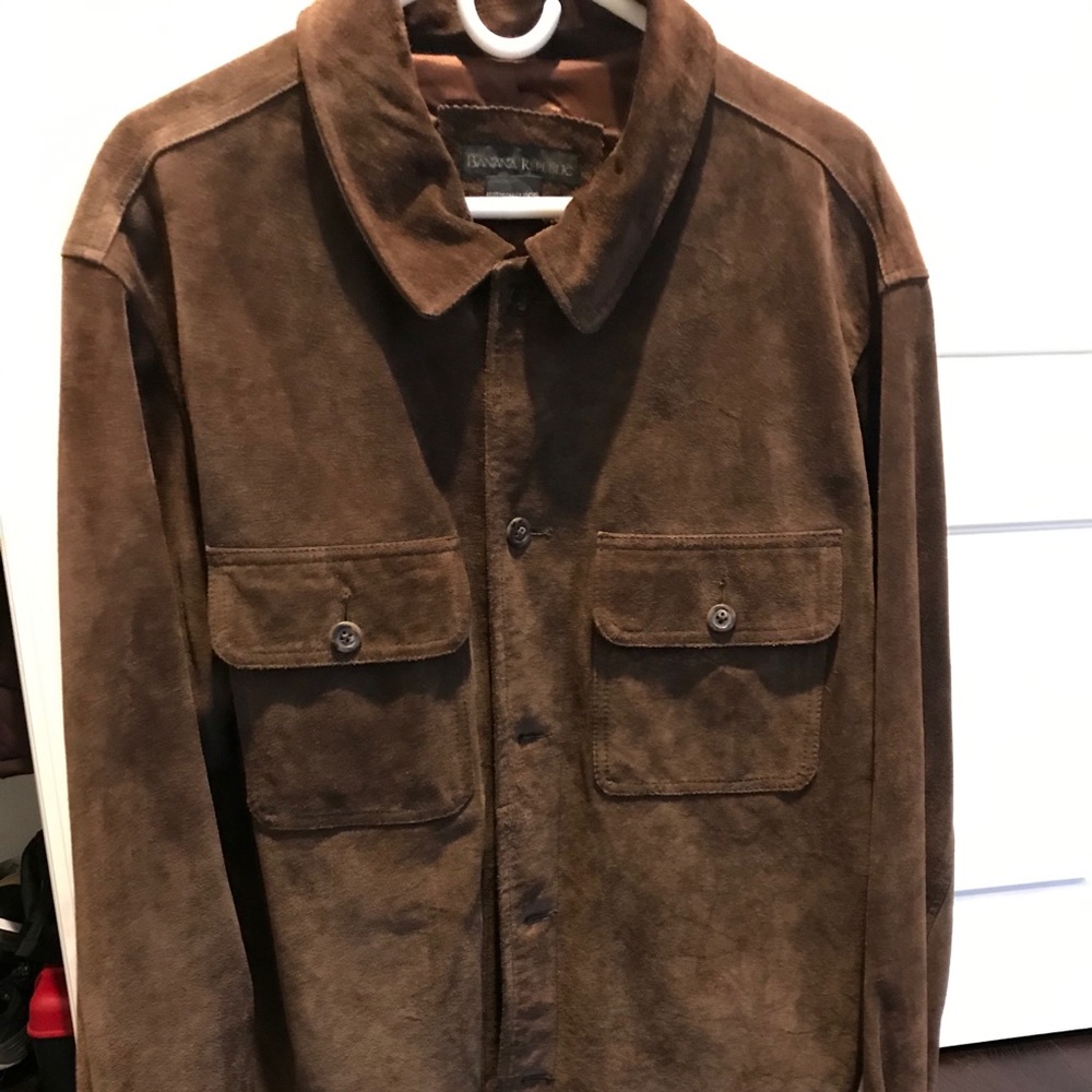 Suede Banana Republic Mens Shirt